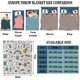 thumbnail image 3 of Music Throw Blanket Soft Lightweight Plush Flannel Fleece Blanket with Retro Musical Equipment Print Pattern for Couch Sofa Bed Travel All Season Blanket for Baby Kids Boys Girls, 3 of 5