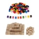 thumbnail image 1 of 100x Contadores Cubos+ 100x BLOQUES DE CONSTRUCCIóN DE MADERA NATURAL LADRILLOS CUBOS, 1 of 5
