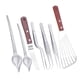 thumbnail image 2 of 6 Piezas Pinzas Cocina Juego Utensilios Precisión Decoración Acero Inoxidable Herramientas Pastelería Adecuado para Chefs Repostería Presentación de P 7 piezas, 2 of 5