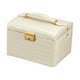thumbnail image 3 of Caja De Almacenamiento De Joyas Multicapas Para Relojes Regalo De Novia Mujeres Niñas Blanco, 3 of 5
