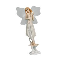 Magideal - Estatua De Hada, Figura Decorativa, Pieza De Arte, Adorno De Escritorio, Figura De Ángel Para Gabinete, Estante, Sala De Estar, Escritorio, Decoración