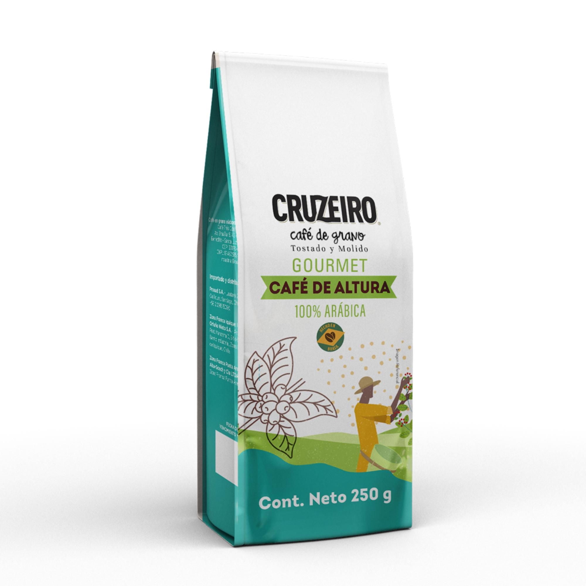 Café Grano Molido Altura Caja 250 g Cruzeiro