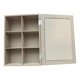 thumbnail image 5 of Caja De Té Mediana De Madera 6 Espacios Con Diseños Mapa blanco, 5 of 5