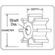 thumbnail image 2 of Kit impulsor Jabsco de neopreno de 8 palas, 6,5 cm de diámetro x 7,6 cm de ancho, 2 of 2