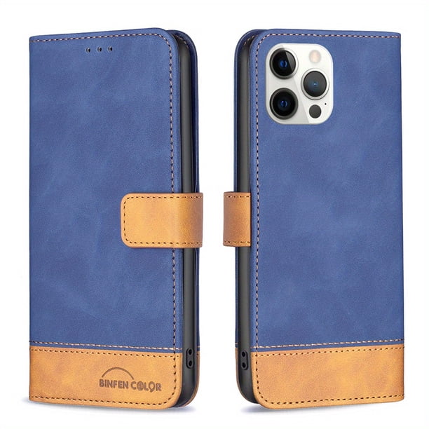 Premium Leather Phone Case With Magnetic Buckle & Card Slot Stand For iPhone 14 Pro Max, 14 Plus, 13 Pro Max, 11 Pro Max, 12 Pro Max, 7, 8, SE 2020, 2022