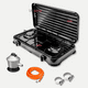 thumbnail image 1 of Cocina a Gas Encimeral 2 Platos Negro y KIT de instalación, 1 of 6