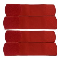 Ioensy - 4 Piezas De Correas De Protección Para Tobillo De Fútbol, Portátiles Para Voleibol, Baloncesto, Ciclismo, Color Rojo