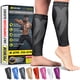 thumbnail image 1 of Mangas de compresión para pantorrillas BLITZU para hombre y mujer negras L-XL, 1 of 9