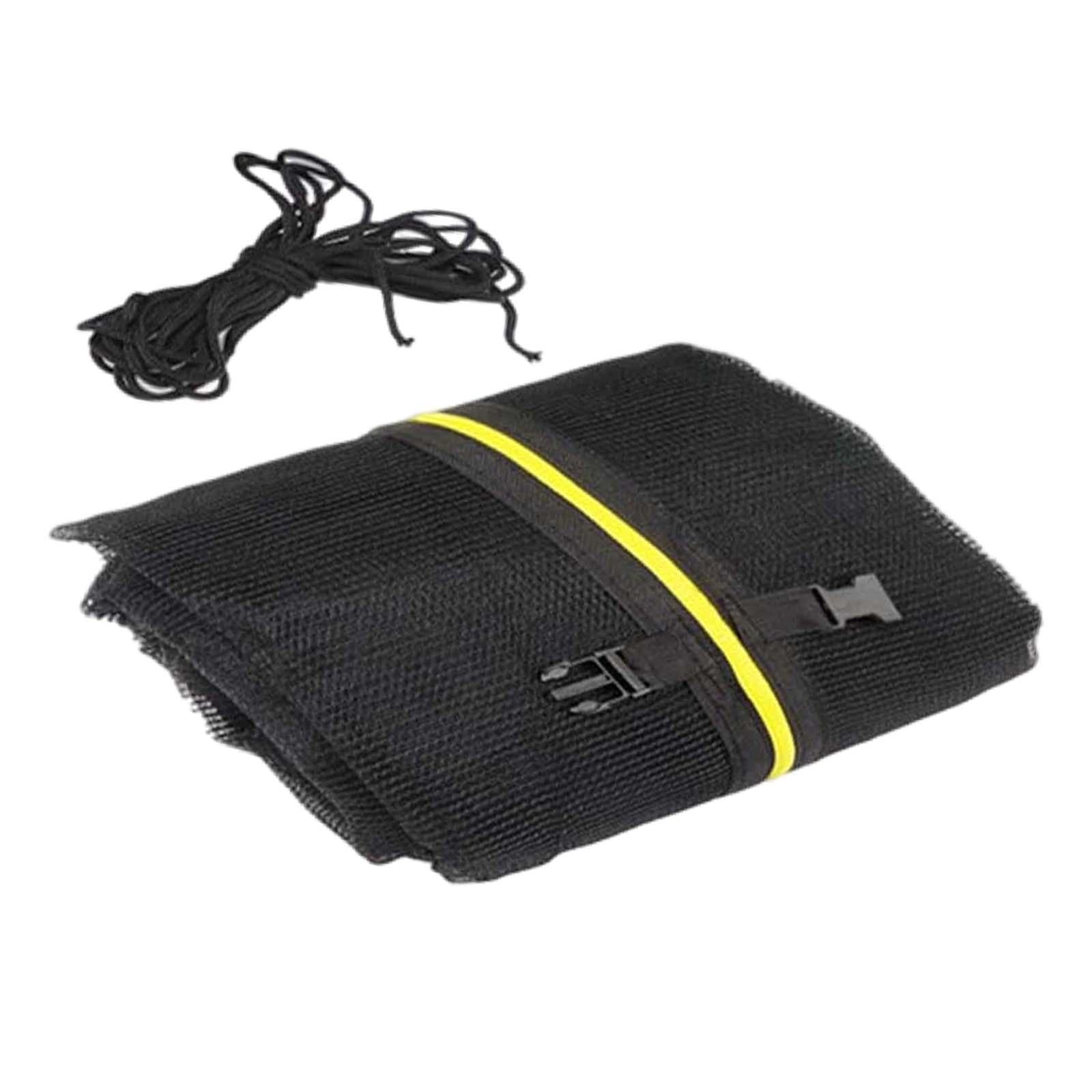 Magideal - Red De Trampolín Malla De Seguridad Red De Protección De Trampolín Segura, Duradera Y Ajustable Con Cremallera Red De Seguridad De Trampolín Redonda 12 Pulgadas Para 366 M 8 Pies