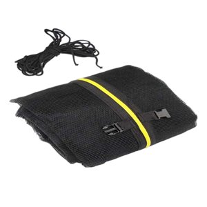 Magideal - Red De Trampolín Malla De Seguridad Red De Protección De Trampolín Segura, Duradera Y Ajustable Con Cremallera Red De Seguridad De Trampolín Redonda 12 Pulgadas Para 366 M 8 Pies