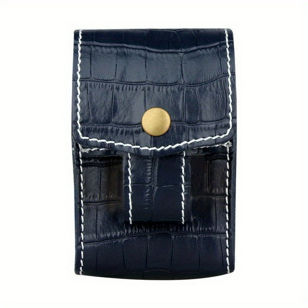 Creative Genuine Leather Cigarette Case Holding 20pcs Cigarettes Two In One Portable Cigarette Accessories