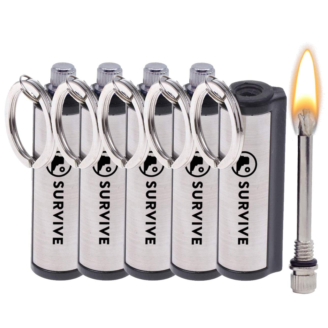 Juego De 5 Fósforos Permanentes Fire Starter Survive A Prueba De Agua