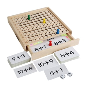 Magideal - Tablero De Multiplicación De Matemáticas De Madera, Juguete Educativo De Aprendizaje De Matemáticas, Tablero De Aprendizaje De Matemáticas, Juego De Suma