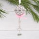 thumbnail image 3 of Adorno Hallmark 2026 de Plata con Sonajero Rosa, 3 of 7