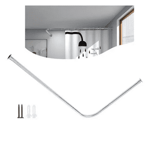 Genérico - Barra Extensible Cortina Ducha Acero Inoxidable 100-160Cm Plateado