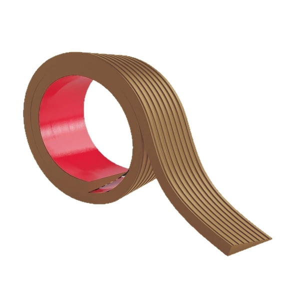 Rampa De Umbral De Puerta De PVC Recortable Para Escalones De Escalera Para Silla De Ruedas, Color Marrón Claro