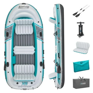 Bote Inflable Con Remos Y Asientos Elite 3.64X1.66M Bestway Blanco Tamaño Unico