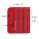 thumbnail image 3 of 3 Hook 3 Row Stretchy Bra Strap Extenders Buckle Hooks Bra Band for Women Negro-Rojo-Blanco-Beige 4, 3 of 5