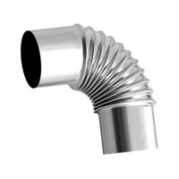 Magideal - Tubo De Estufa, Codo, Tubo De Estufa, Tubo De Chimenea, Calentador De Caldera, Tubo De Para Exteriores , 50Mm