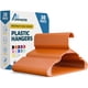 thumbnail image 1 of Perchas Lifemaster de plástico, resistentes, 30 unidades, color naranja, 1 of 7