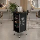 thumbnail image 1 of Carrito Auxiliar de Peluquería Profesional Negro con Compartimentos y Ruedas, 1 of 3