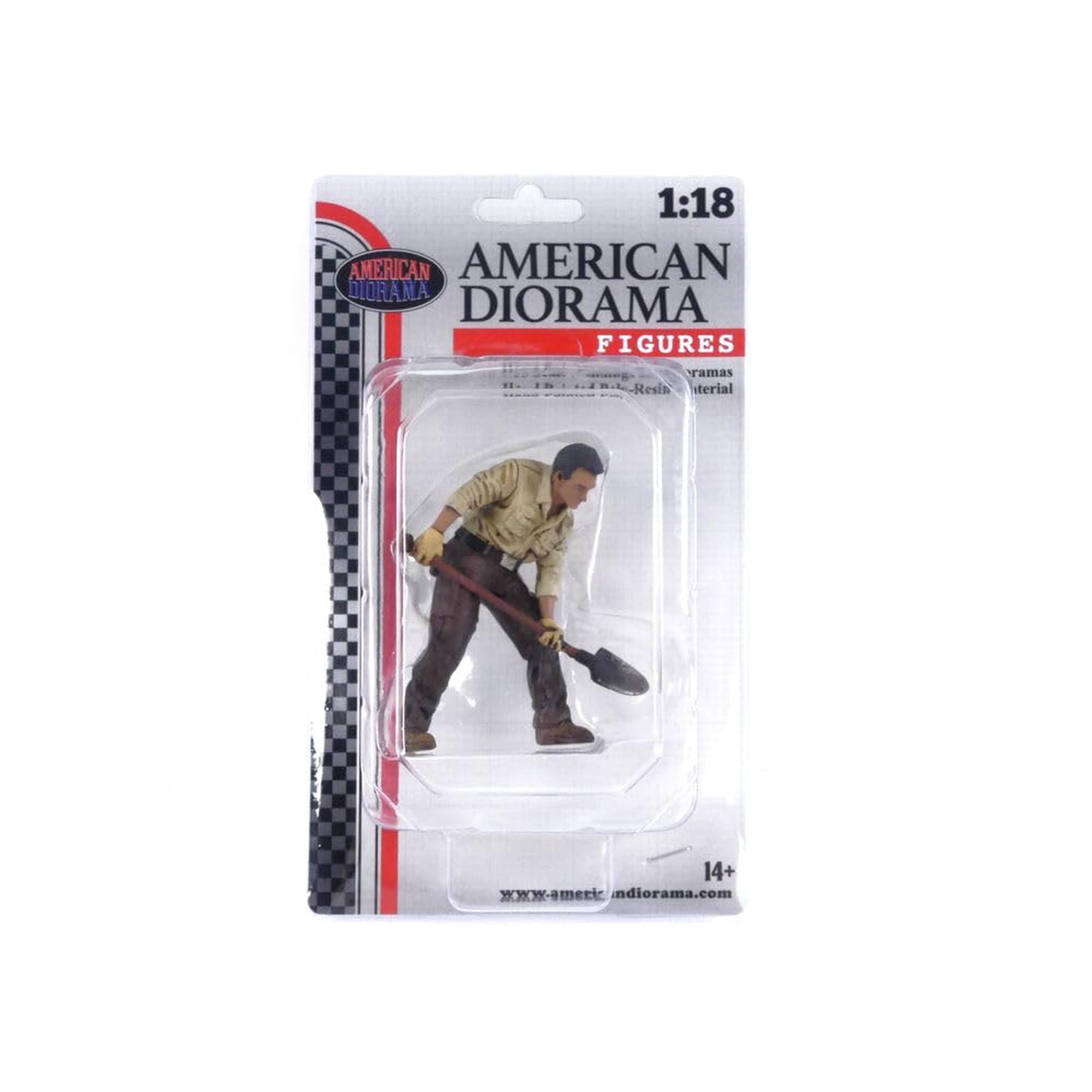 Figura American Diorama 4x4 Mechanic 4 Para Maquetas A Escala 1/18