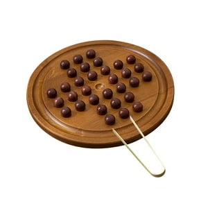 Genérico - Juego De Mesa Solitario Clásico Indio Peg Solitaire Puzzle Juguete Para Niños Familia