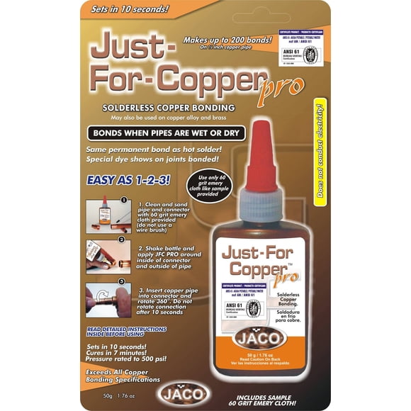Just For Copper JFCP052 50g Unión de Cobre Sin Soldadura