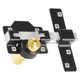 thumbnail image 1 of Lock Barn Door HeavenBird Vence Gate de doble cara con 5 llaves, 1 of 6