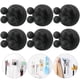 thumbnail image 1 of Soporte para cepillos de dientes iBetterLife para pared de ducha, silicona, negro, 1 of 3