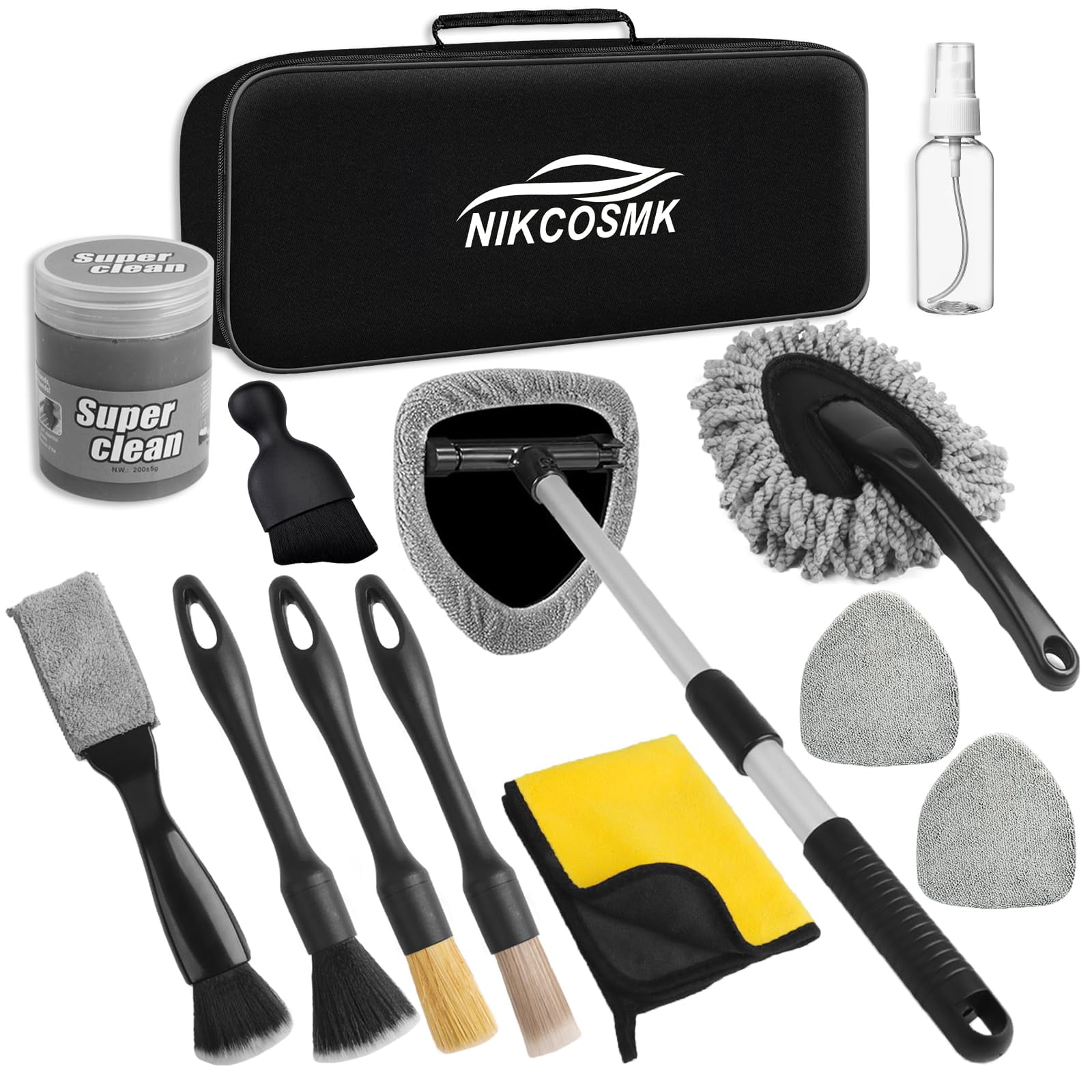 Kit De Limpieza De Coche Nikcosmkk, Limpiador De Parabrisas, 14 Unidades Con Gel