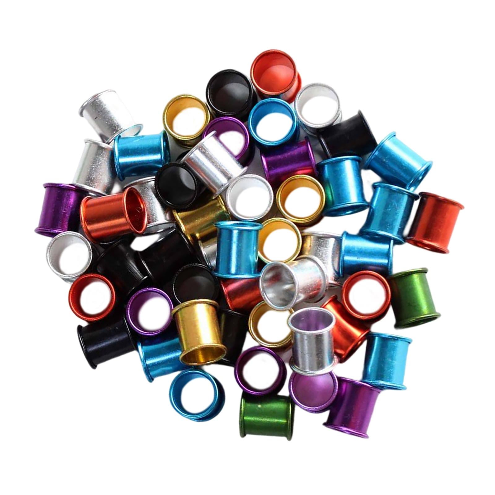 100 Anillos Para Patas De Paloma De 8mm Bandas Para Patas De Paloma De Carreras Para Loro Codorniz Multicolor