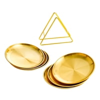 Magideal - Plato De Cena De 6 Piezas, Plato De Servicio Para Acampar Con Soporte, Utensilios De Cocina, Plato De Ensalada, Plato De Aperitivo Y Postre Para Queso