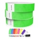 thumbnail image 1 of Pulseras WristCo Tyvek 600 de color verde neón para eventos, 600 W, 3/4 pulgadas, 1 of 7
