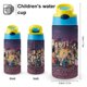 thumbnail image 2 of ¡Hey Arnold! Botella de Agua con Tapa Pop Top de Un Toque, Acero Inoxidable, a Prueba de Fugas, para Deportes, Botella Infantil azul 12 oz, 2 of 6