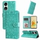 thumbnail image 2 of Funda tipo cartera FOXDOCK para OPPO Reno 8T 5G , diseño girasol en relieve, cuero PU, cierre magnético, soporte y tarjetero, 2 of 5