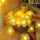 thumbnail image 2 of Guirnalda de luces LED artificiales de plumeria, estilo hawaiano de espuma, con alimentación USB, ideal para dormitorio, cumpleaños, bodas, fiestas en la playa., 2 of 8