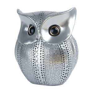 Veat00L - Esculturas De Búho, Estatuas Decorativas Minimalistas Y Contemporáneas, Materiales De Resina Preferidos, Muy Adecuados Para El Hogar, Oficinas, Estanterías, Soportes De Televisión