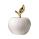 thumbnail image 1 of Figura De Manzanas De Cerámica, Estatua De Manzanas De Mesa Para Oficina, Sala De Estar, Entrada Grande, Color Blanco, 1 of 5