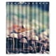 thumbnail image 1 of Cortina de ducha con diseño de hongos, juego de cortinas de baño con ganchos, tamaño 60 x 72 pulgadas, 1 of 3