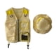 thumbnail image 3 of Chaleco De Explorador Para Ni?os, Sombrero, Chaleco De Aventura Al Aire Libre Para Ni?os, Para Pesca, Ni?os Peque?os, Amarillo, 3 of 5