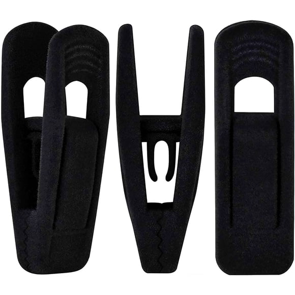 Pinzas de terciopelo TOFIIGREM negras, 40 unidades, para pantalones y faldas