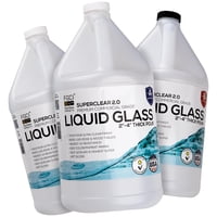 Superclear - Vidrio Líquido Supertransparente De Resina Epoxídica, 11,35 L, 2 A 4 Pulgadas De Profundidad