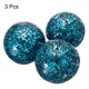 thumbnail image 3 of Uxcell 3Pcs Bolas de Vidrio Decorativas 3.15 pulgadas Orbes Bolas de Centro Bolas de Vidrio Mosaico para Decorar Cuencos, Azul, 3 of 5