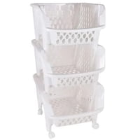 Reyplast - Organizador Carro Verdulero Despensero 3 Niveles Con Ruedas