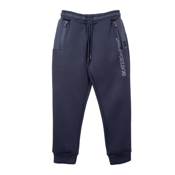 Pantalón Buzo Niño Jogger Cierres Delanteros Marengo