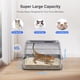 thumbnail image 4 of Caja de arena de acero inoxidable Aphyxen XL para grandes felinos con tapa, 4 of 8
