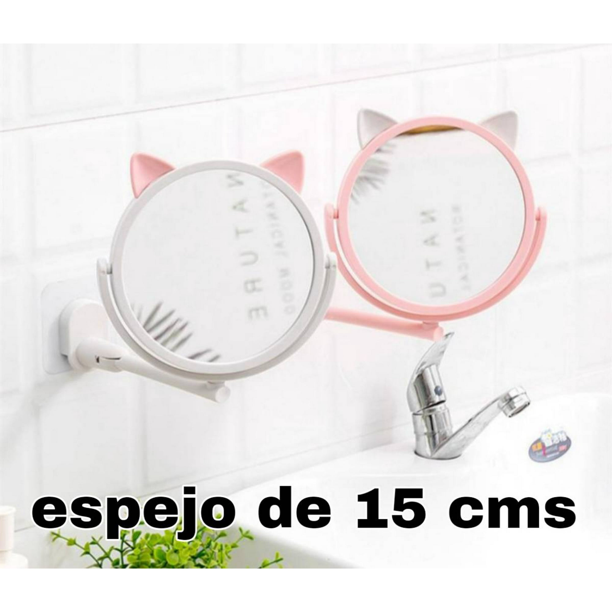 Mundo Eve - Espejo Mural Diseño Gato