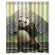 thumbnail image 1 of Cortina de ducha de Kung Fu Panda, juego de cortina de baño con ganchos, tamaño 60 x 72 pulgadas, 1 of 3