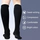 thumbnail image 4 of Calcetines de compresión de algodón +MD, 6 pares de 15 a 20 mm de Hg para mujeres y hombres, 4 of 6